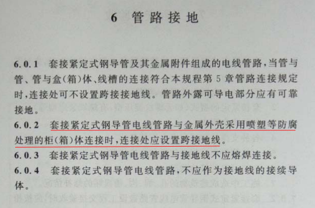 CECS120：2007套接緊定式鋼導管電線管路施工及驗收規程第6篇